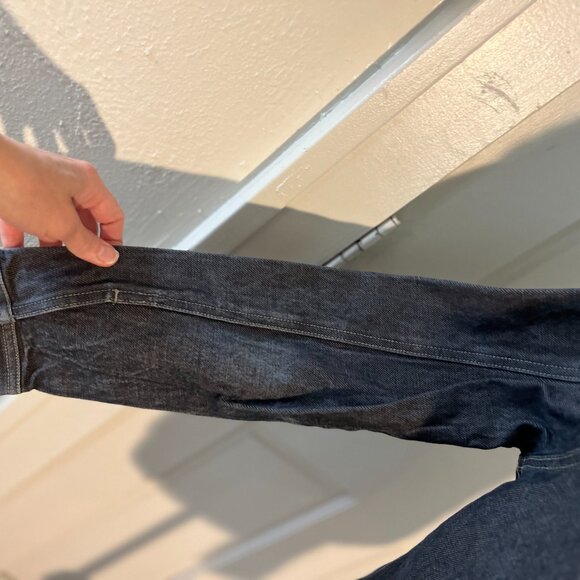 y2k 90s blokecore unisex goth japanese denim girbaud selvedge jacket small - Picture 6 of 6